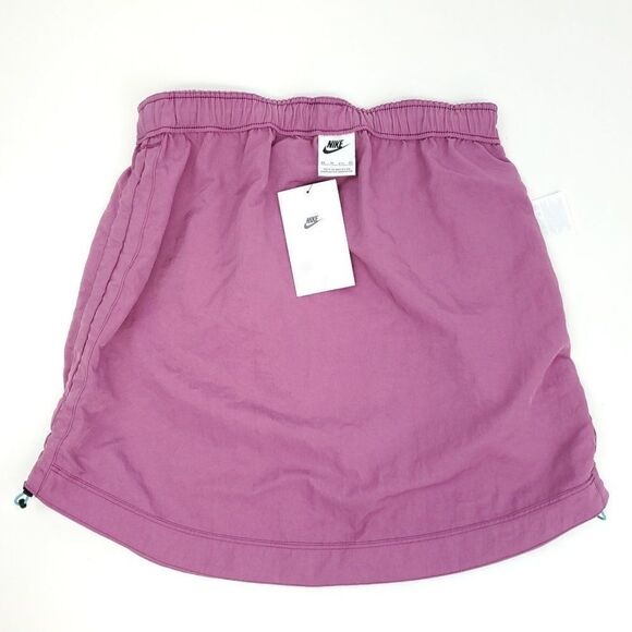 Nike Women's Sportwear Swoosh Woven High Rise Skirt Purple - Picture 10 of 11